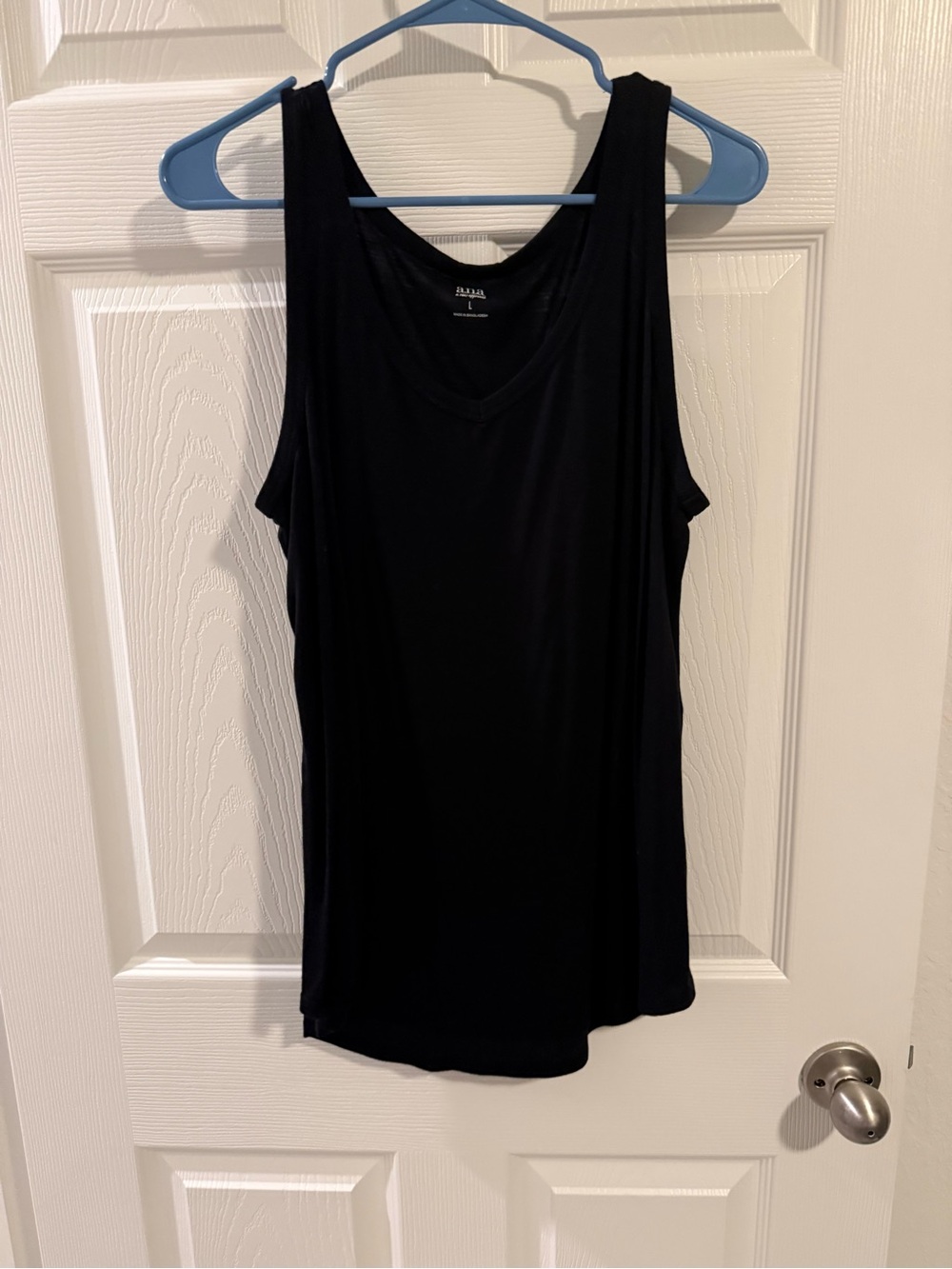 a.n.a Black Sleeveless Tank Top